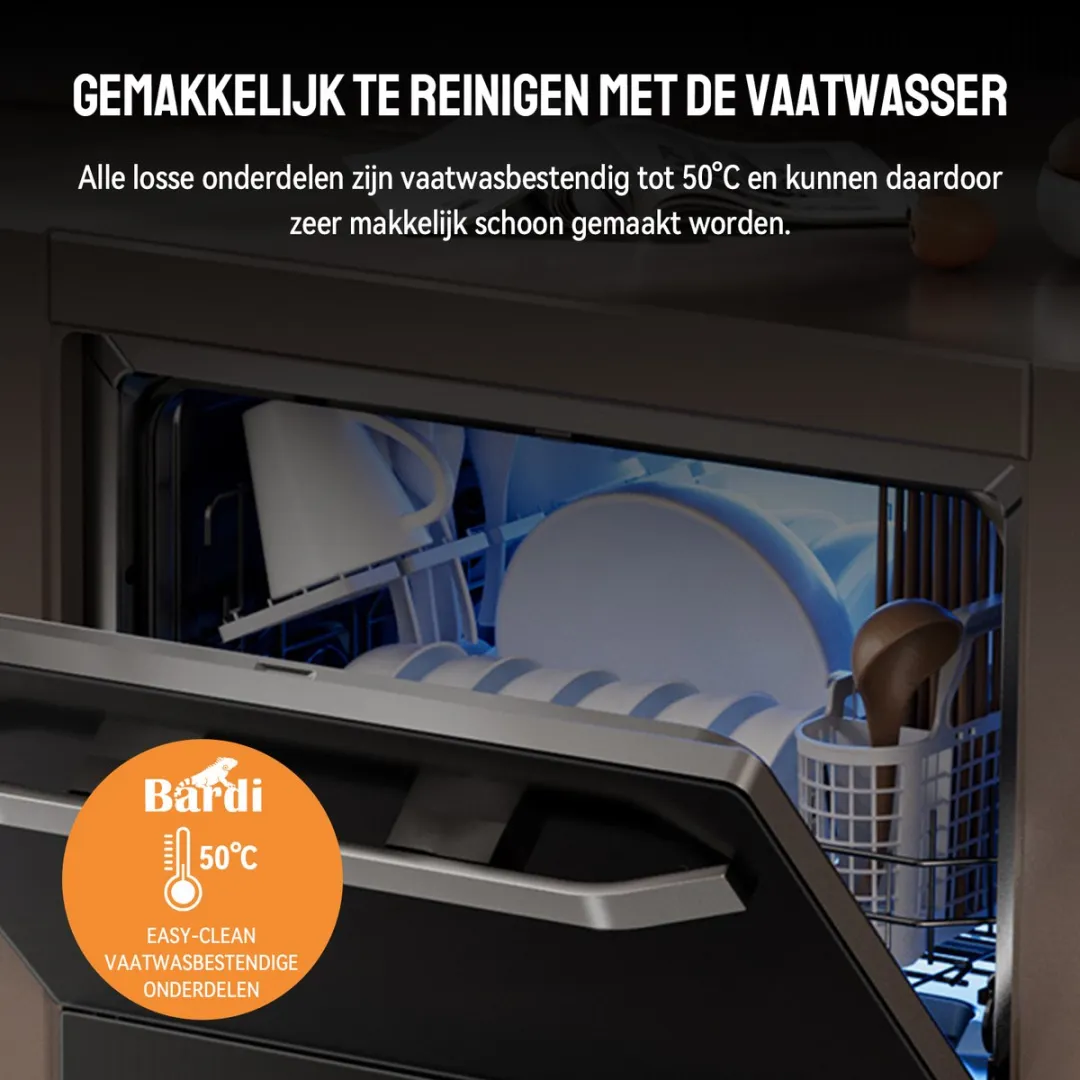 Bardi Slushmachine grijs met set cups Wit