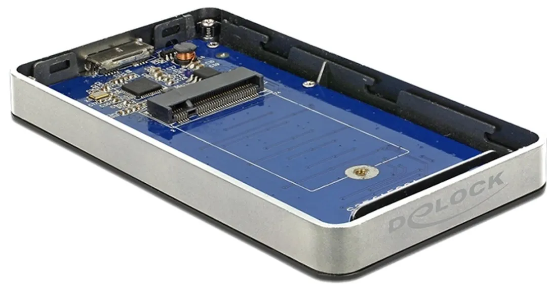 Delock DLCK-42594 M.2 SSD Behuizing - USB 3.0 - Zwart