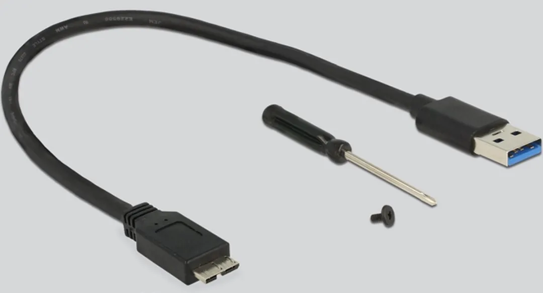 Delock DLCK-42594 M.2 SSD Behuizing - USB 3.0 - Zwart