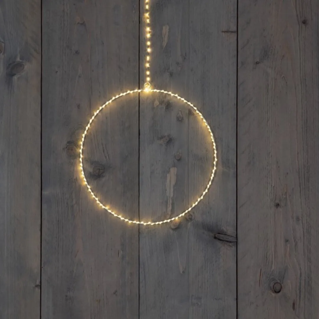 Anna's Collection Zilverraadverlichting Circle 150 LED - 27cm