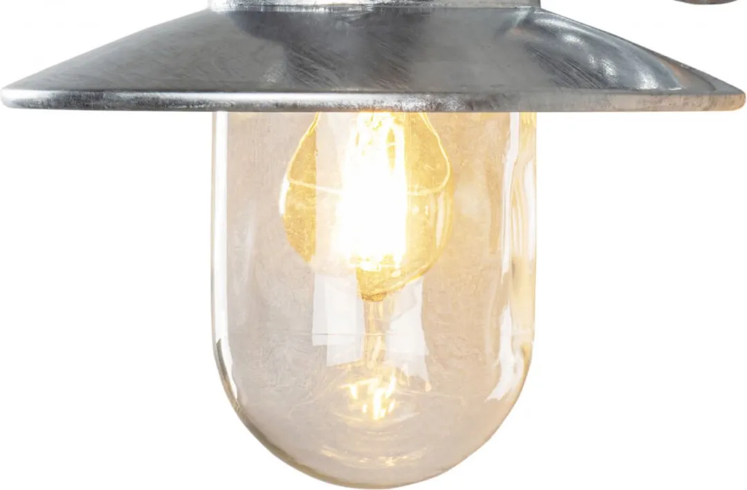 Konstsmide Wandlamp Napoli 75W - Staal Zilver