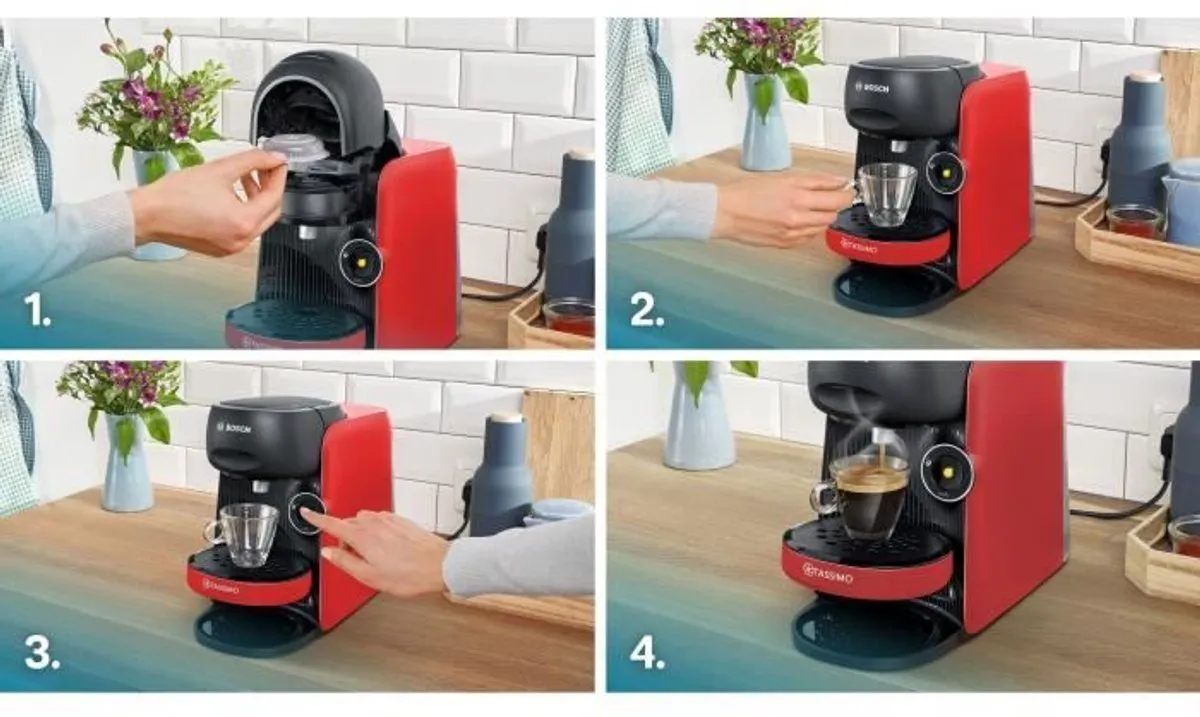 Bosch Tassimo TAS163E Multi-drink Koffiezetapparaat - 1400W - 0,7L - Rood