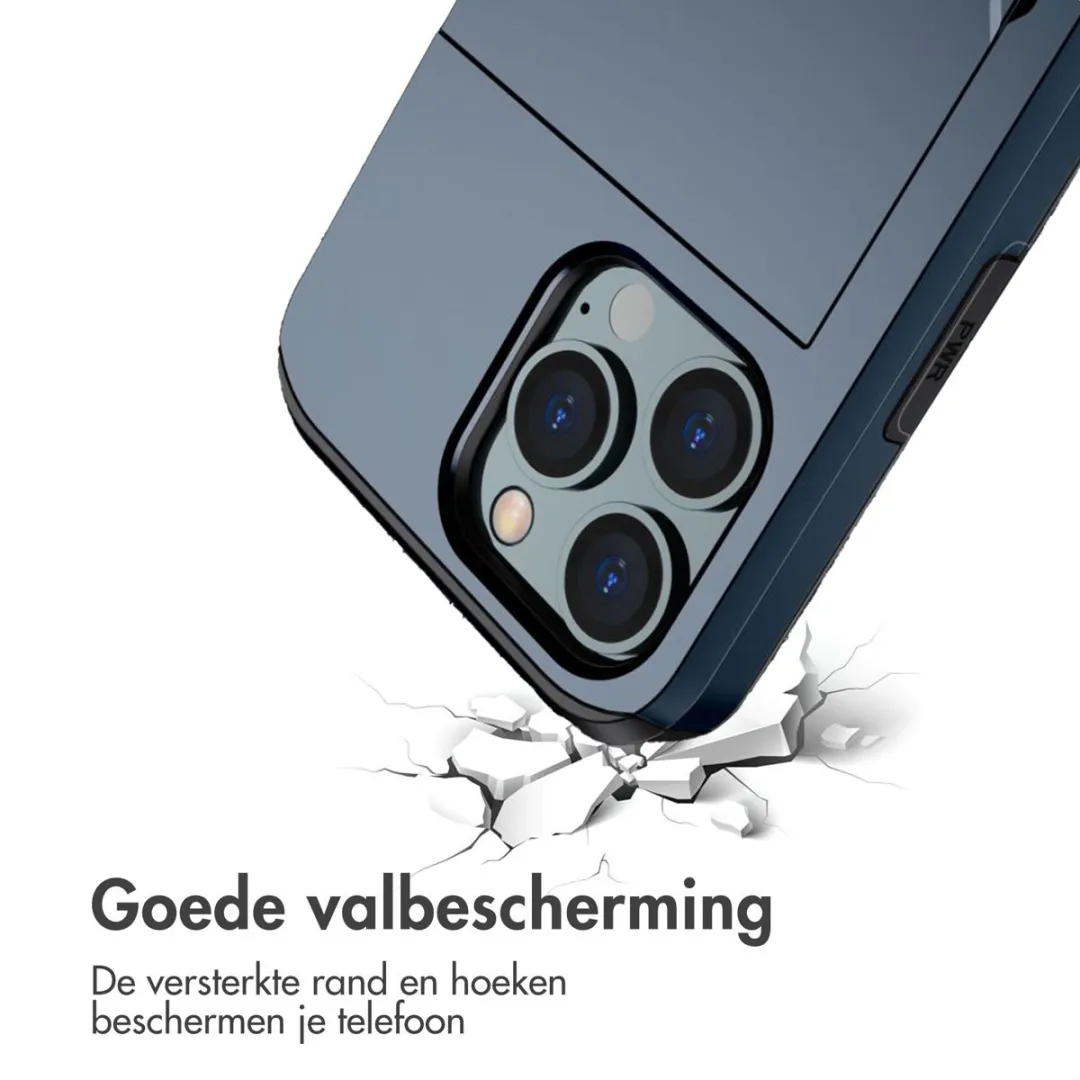 Imoshion Hoesje iPhone 14 Pro - 2 Pasjes Donkerblauw
