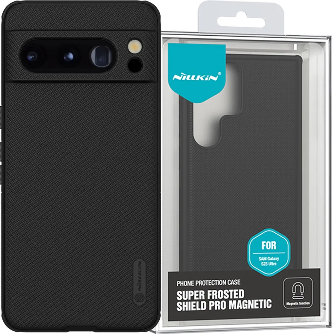 Nillkin Super Frosted Shield Google Pixel 8 Pro Hoesje - Zwart