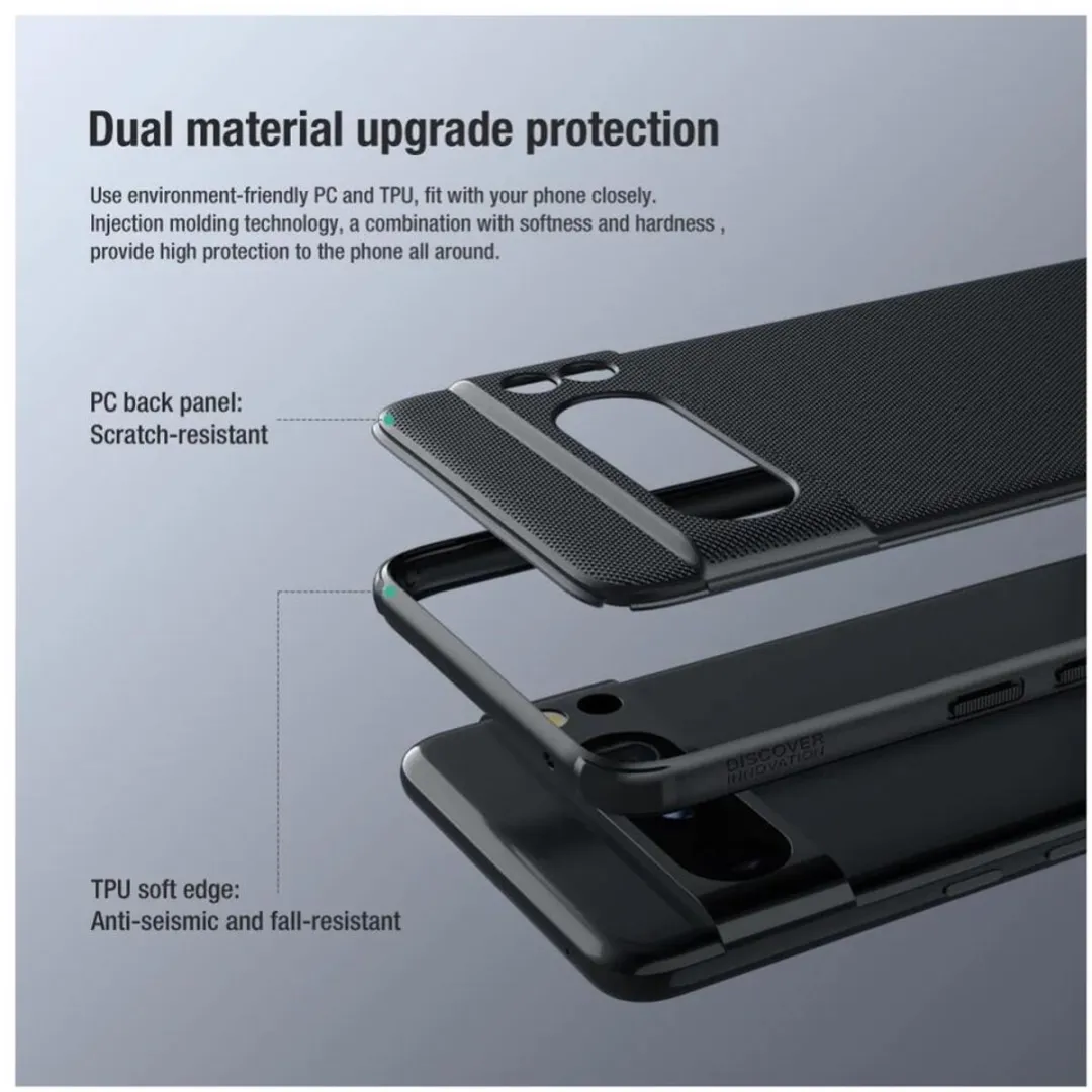 Nillkin Super Frosted Shield Google Pixel 8 Pro Hoesje - Zwart - afbeelding 6 van 6