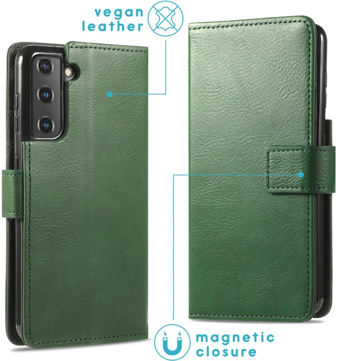 Imoshion Hoesje Samsung Galaxy S21 Groen - 3 Pasjes