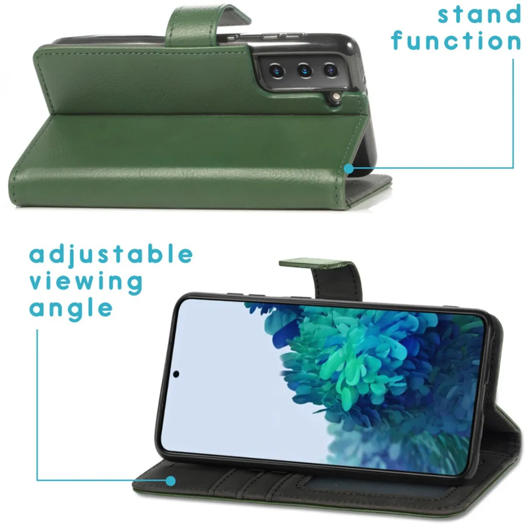 Imoshion Hoesje Samsung Galaxy S21 Groen - 3 Pasjes