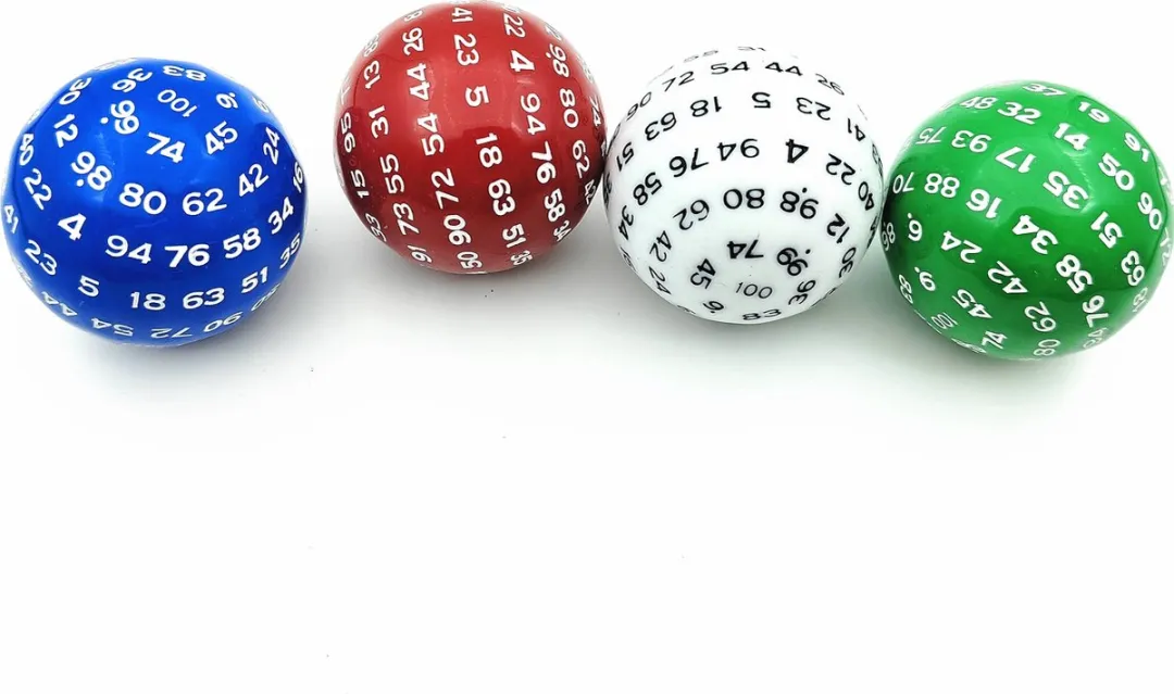 Lapi Toys D100 D&D Dobbelsteen - Acryl - Rood