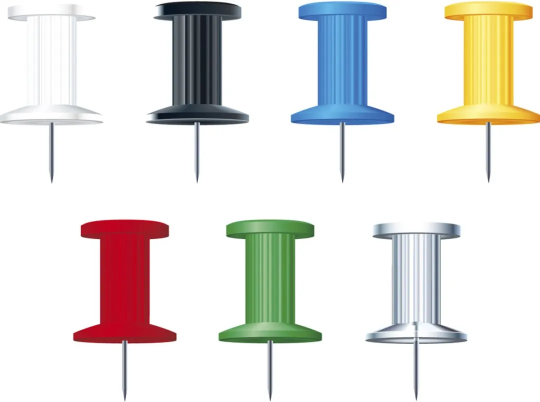 Exacompta Prikbordspelden Push Pins - 25 Stuks - Geassorteerd