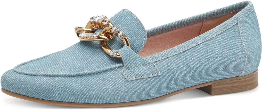 MARCO TOZZI Dames Loafers van Leer met Blokhak