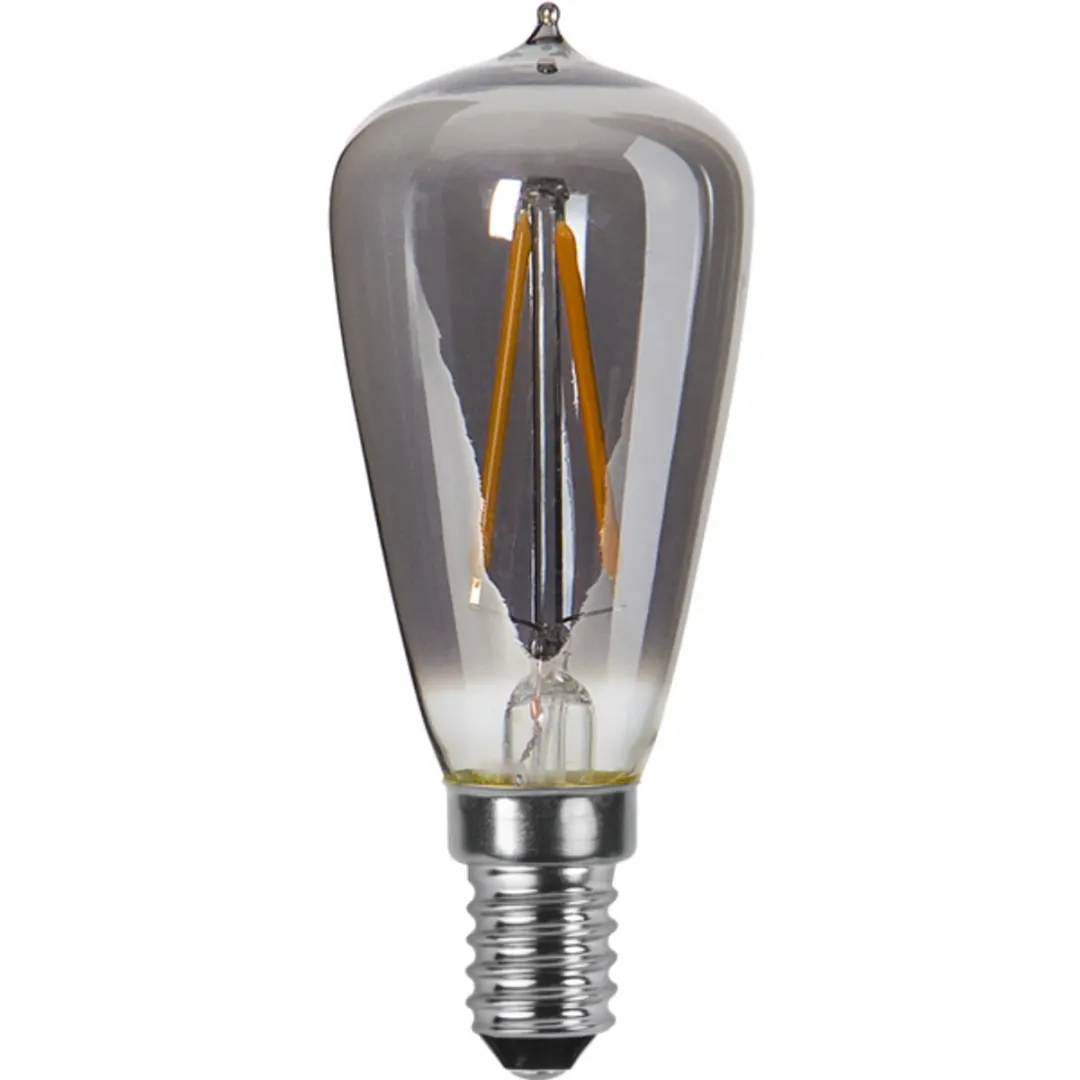 Star Trading Kogellamp E14 1.6W Rookglas - 3 Stuks