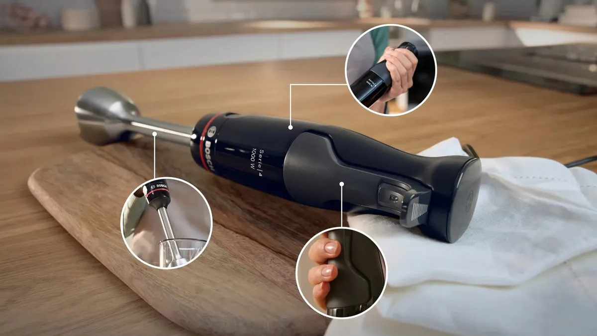 Bosch Serie 4 MSM4B620 - ErgoMaster staafmixer - Model 2023 - 1000 W Zwart