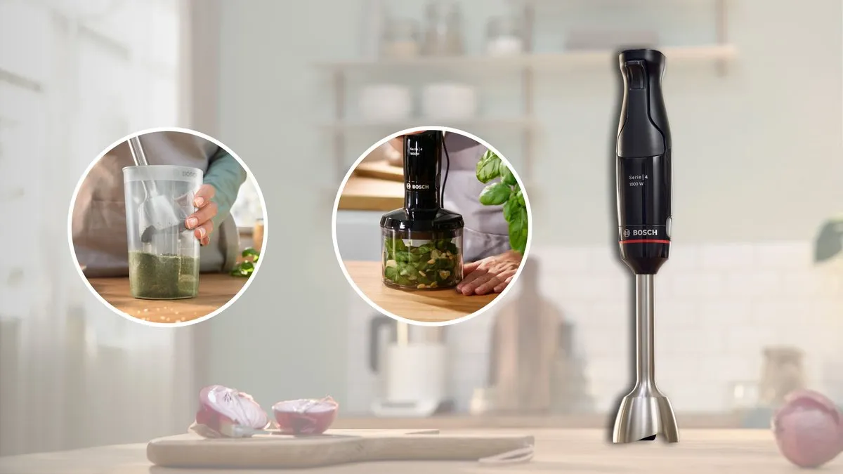 Bosch Serie 4 MSM4B620 - ErgoMaster staafmixer - Model 2023 - 1000 W Zwart