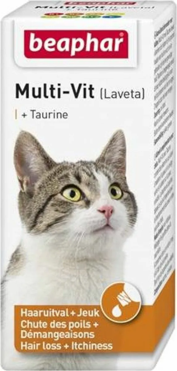 Beaphar Lavita Kat Voedingssupplement Huid & Vacht - 6x20ml