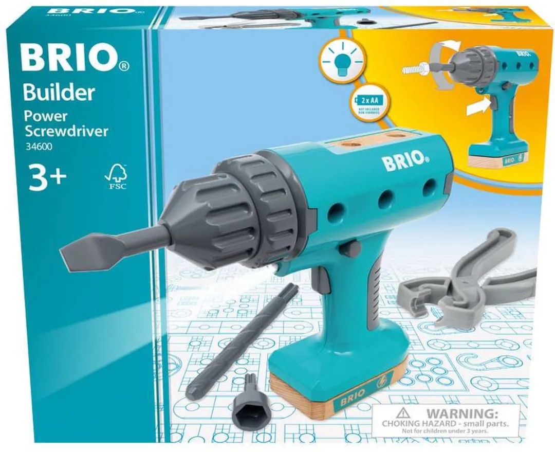 BRIO Builder 34600 Elektrische Schroevendraaier - 13 Stuks Meerkleurig - afbeelding 6 van 6