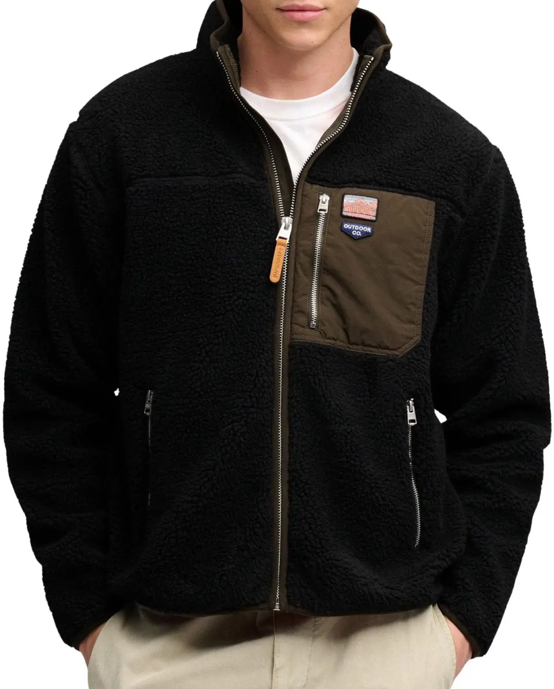 Superdry Vintage Retro Full Zip Fleece Heren