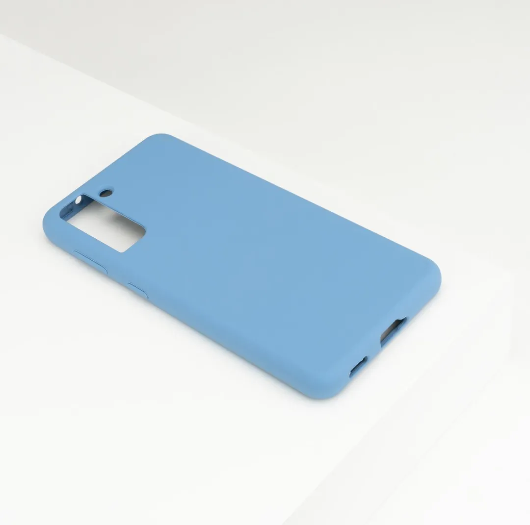 BMAX Siliconen Hoesje Samsung Galaxy S21 - Blauw