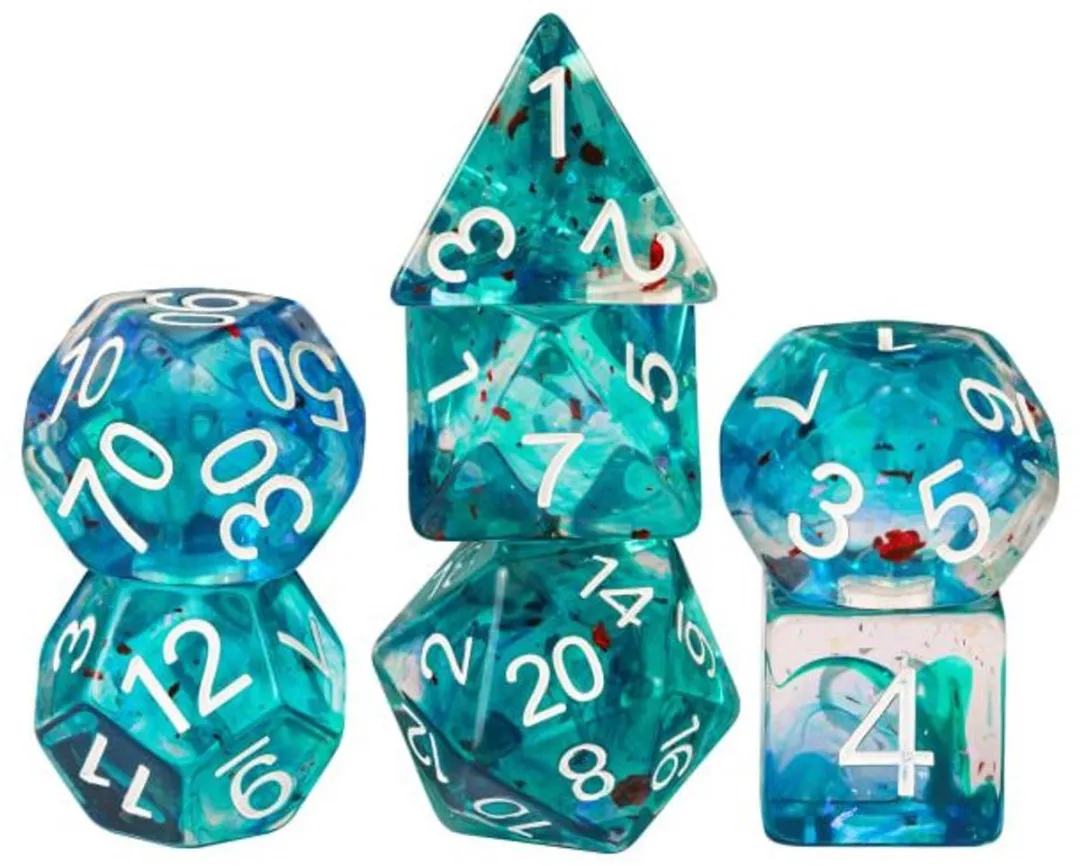 HOT Games Swirl Folie D20 - 20 Vlakken - Blauw/groen/rood