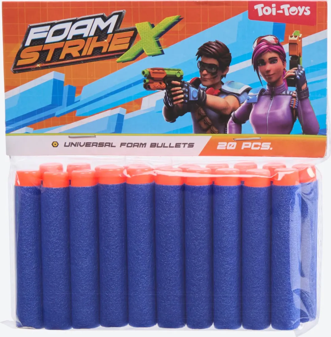 Toi-Toys Nerf Foam Kogels 20 Stuks
