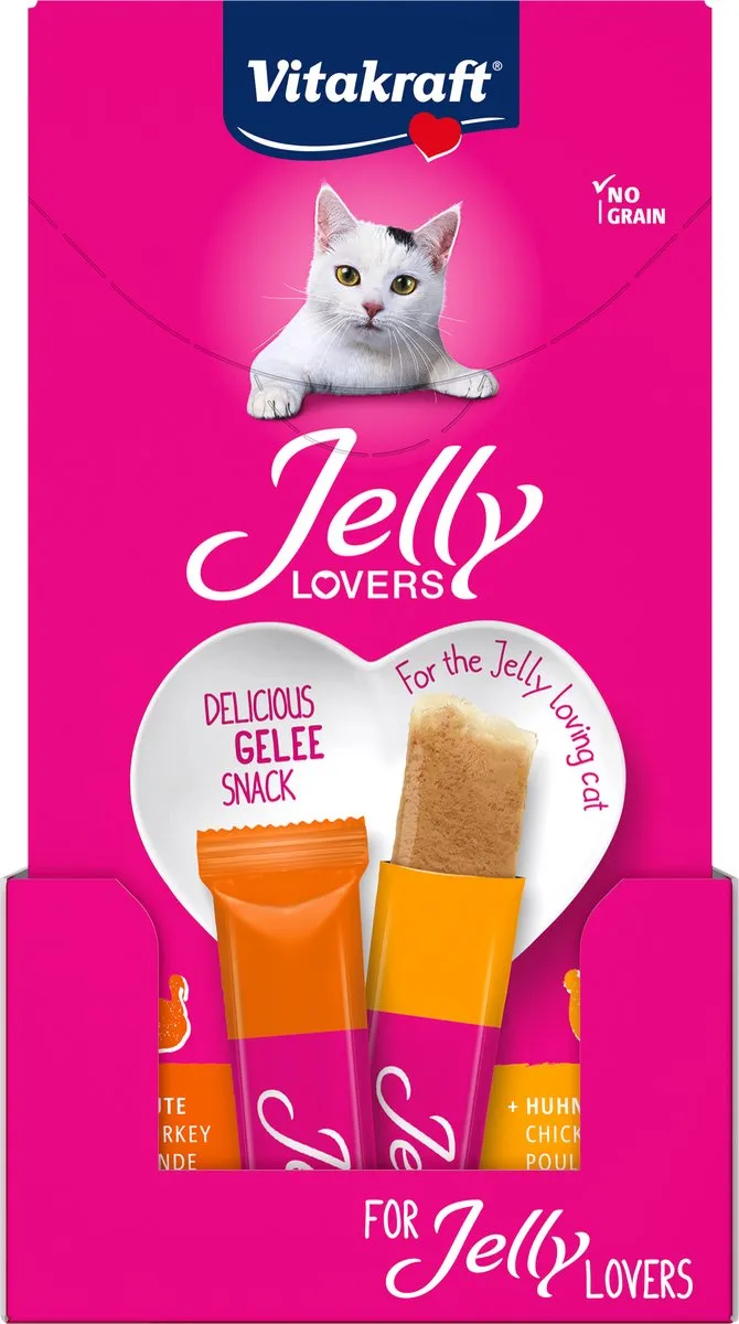 Vitakraft Jelly Lovers kip en kalkoen - 11x6 stuks (66 stuks) - 66x15 gram