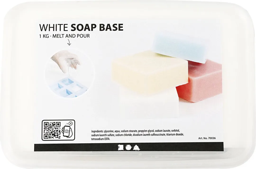 Creativ Company Zeep Basis 1kg - Wit
