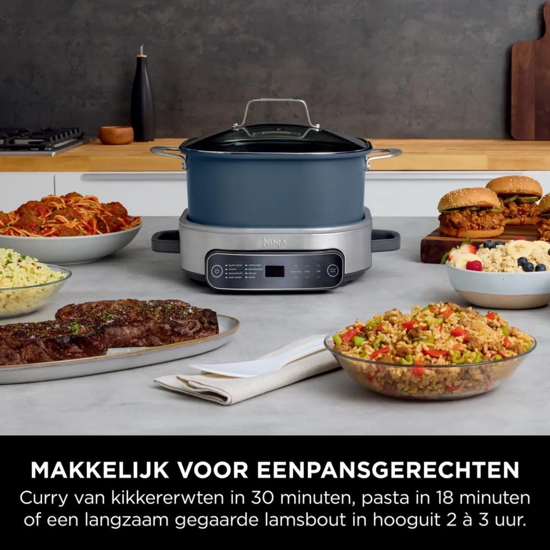 Ninja Foodi PossibleCooker MC1101EU - 6L - 8 Programma's - Blauw