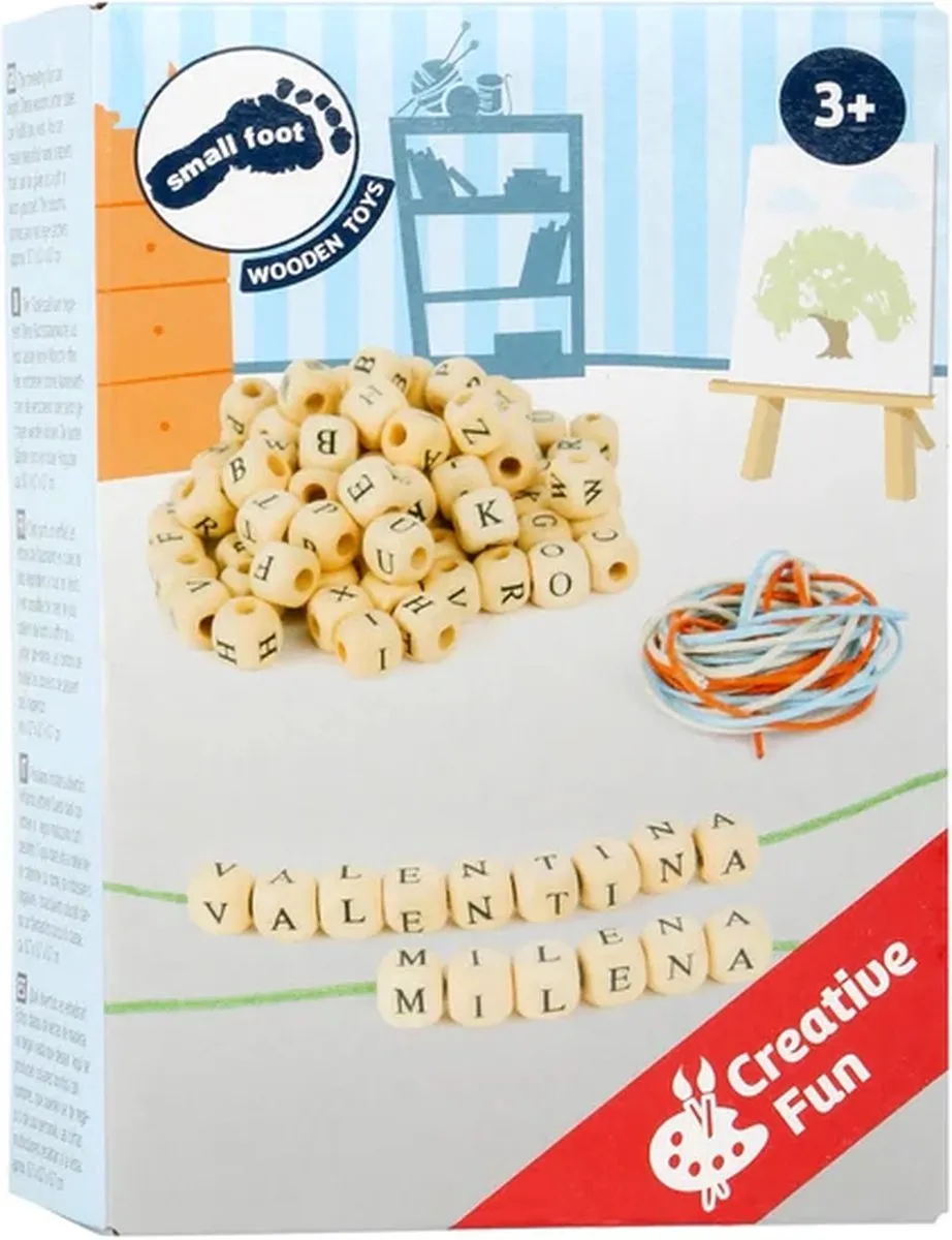Small Foot Houten Letterkralen Armbandjes - 300 Stuks