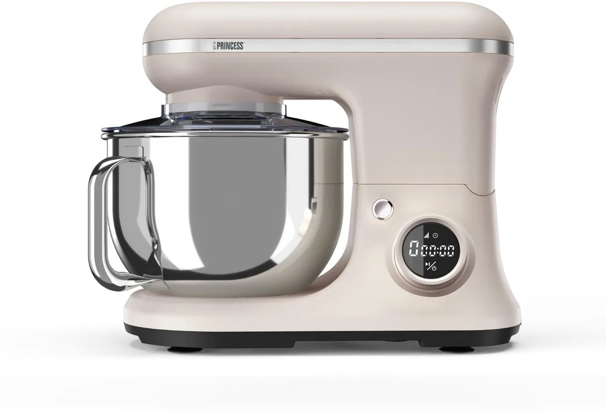 Princess 220138 2-in-1 Keukenmachine IJsmachine - 1200W - 5L RVS - Nordic White - afbeelding 6 van 6