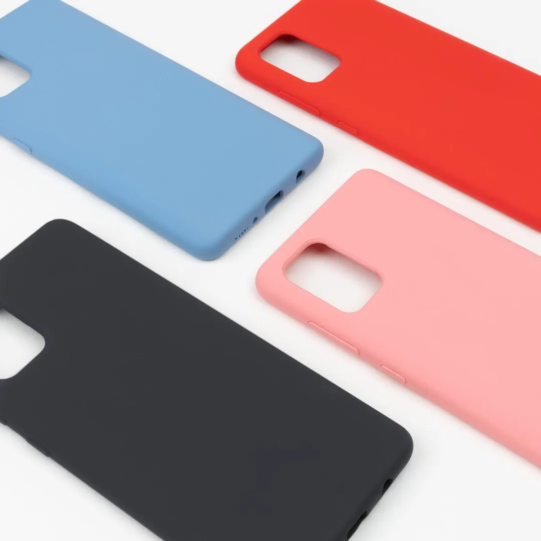 BMAX Siliconen Hoesje Samsung Galaxy A71 - Rood