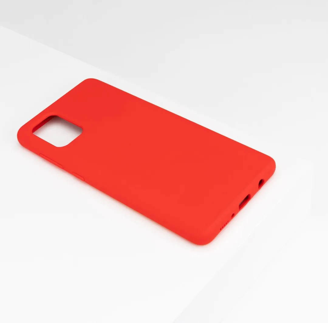 BMAX Siliconen Hoesje Samsung Galaxy A71 - Rood - afbeelding 6 van 6