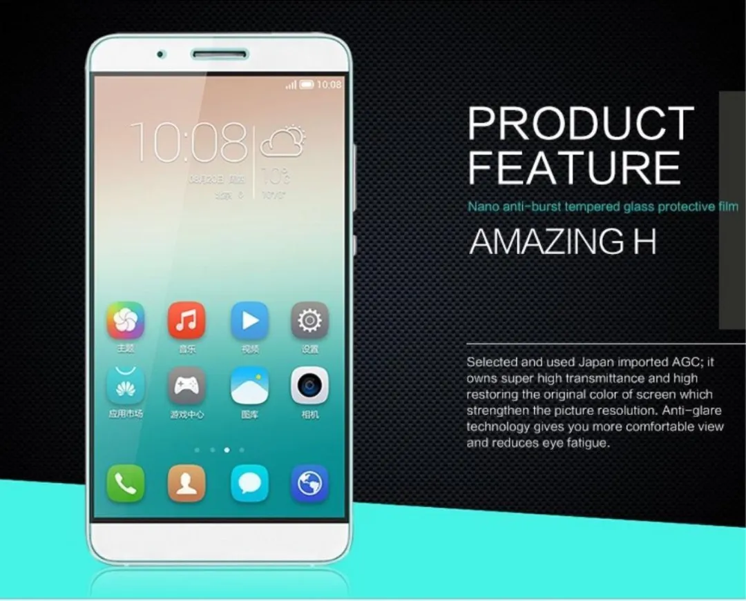 Nillkin Screenprotector Huawei Honor 7 - 9H Nano - afbeelding 3 van 6