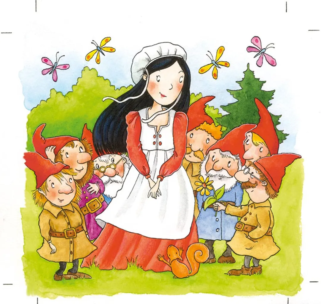 Goki Fairy Tale Cube Puzzle 9-delig - Rood/ Groen/ Bruin