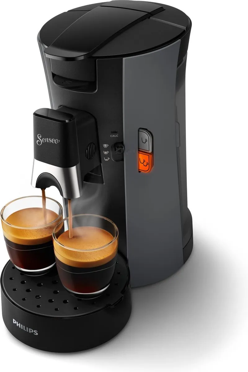 Philips Senseo Select CSA230/50 Koffiepadmachine - 2 Kopjes - Donkergrijs