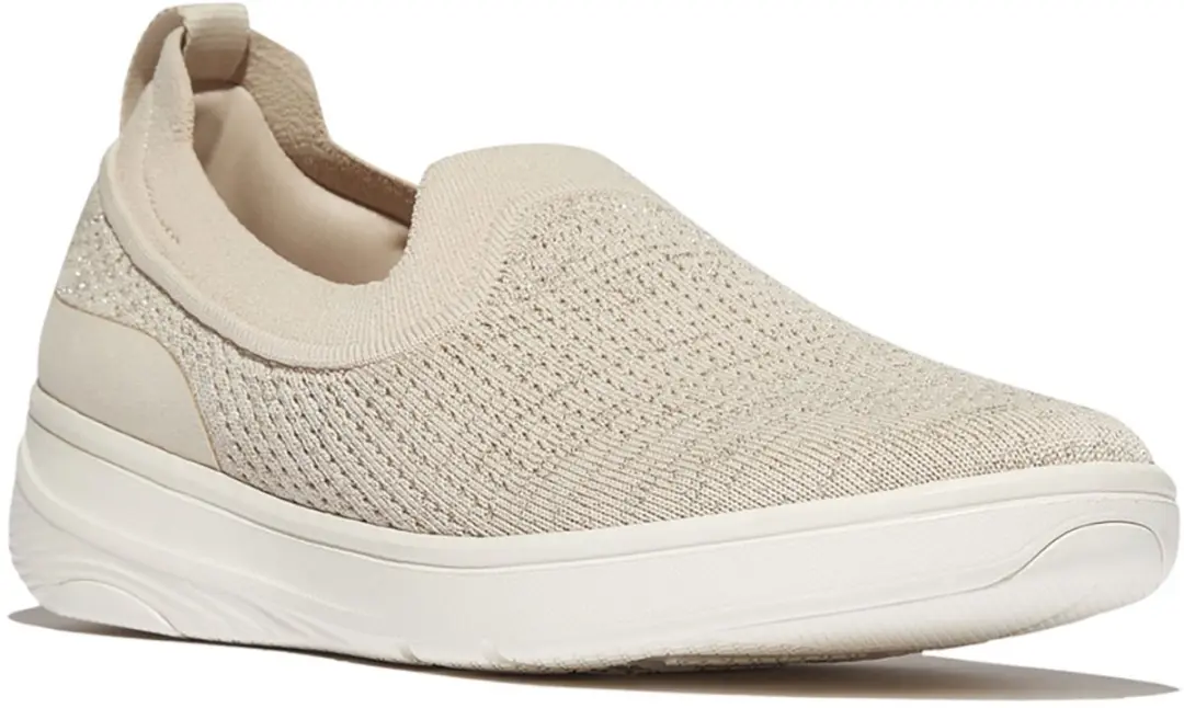 FitFlop Super-Q Knit Slip-Ons BEIGE