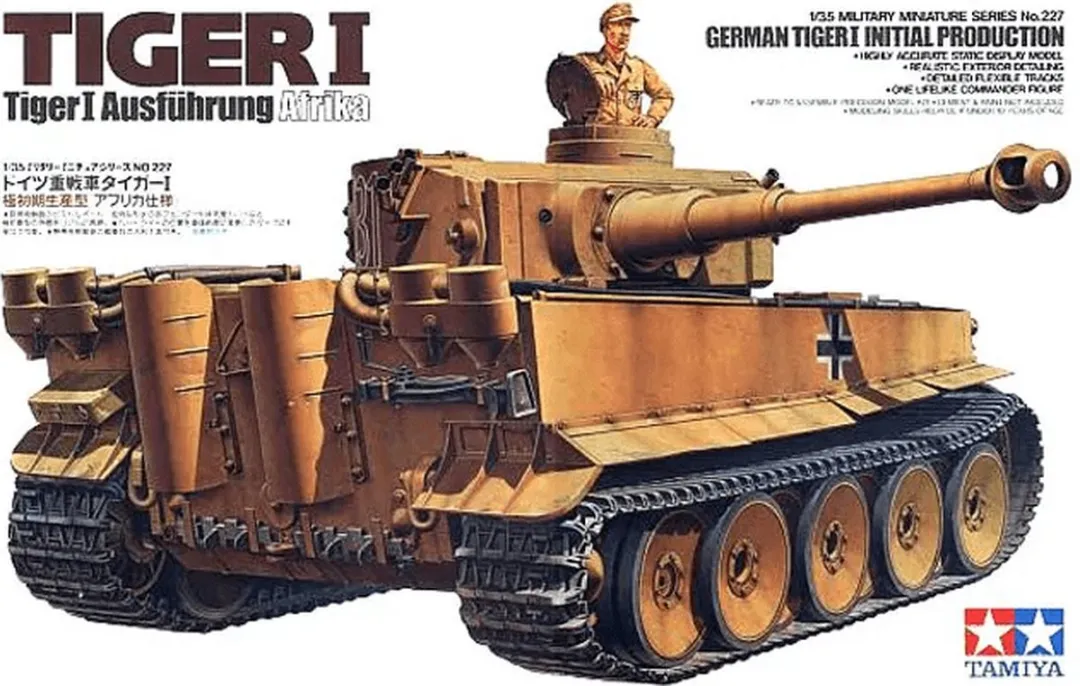 Tamiya 35227 German Tiger I Initial Production - 1:35 Modelbouwpakket - Multi