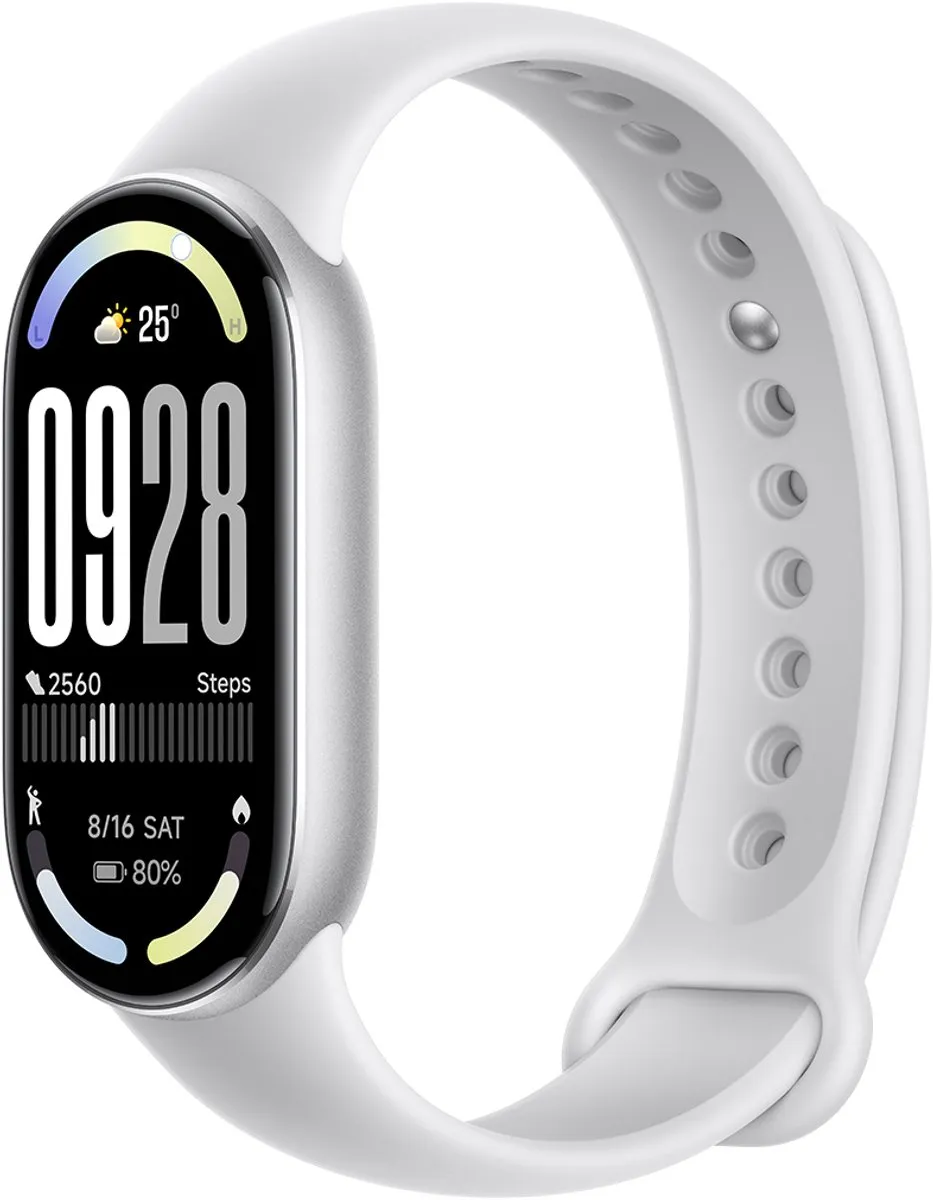 Xiaomi Smart Band 10 Activity Tracker - BHR07PSGL - Zilver/Wit