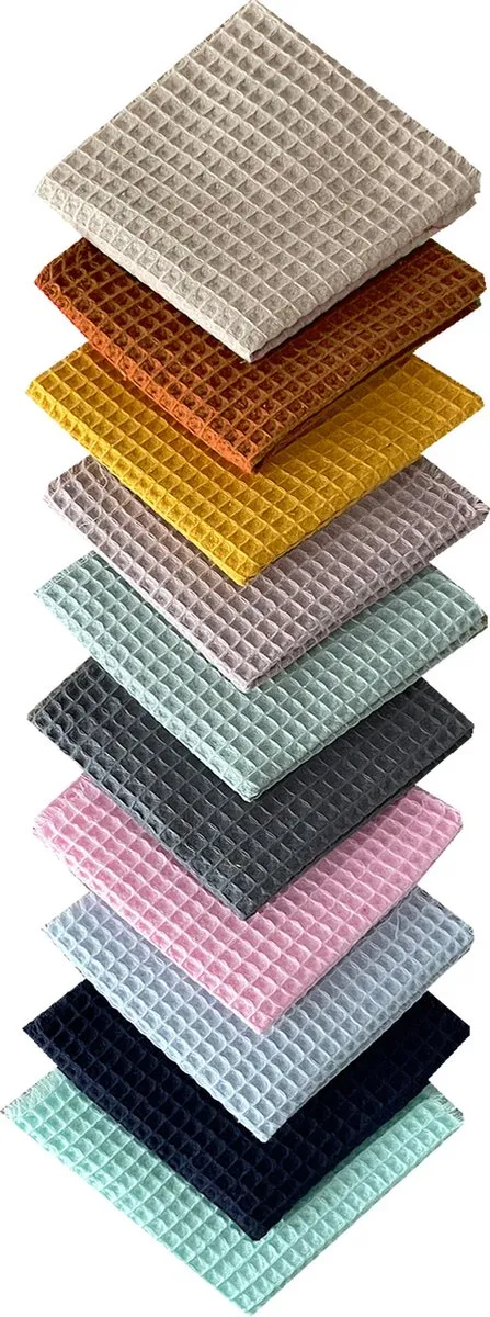 BINK Bedding Stoffenlapjes 25x25cm - Wafel - 10 Stuks