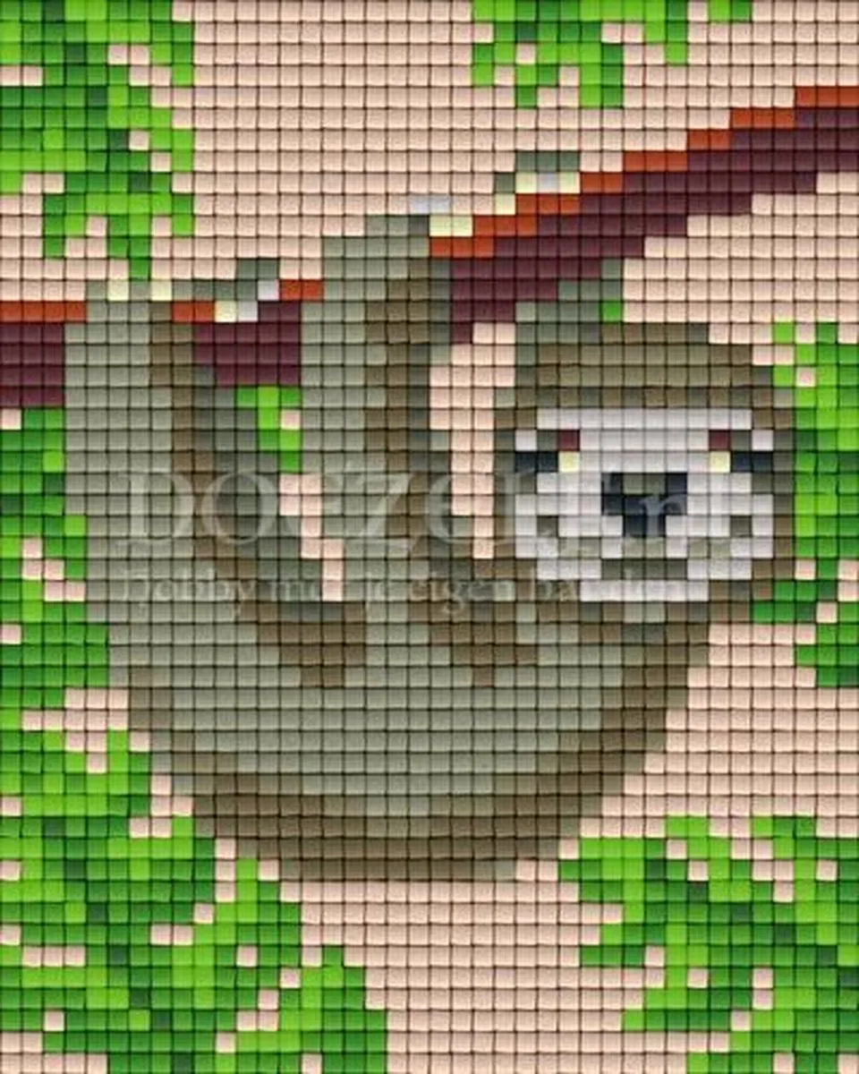Pixelhobby Jungle Luiaard Geschenkverpakking - Multi