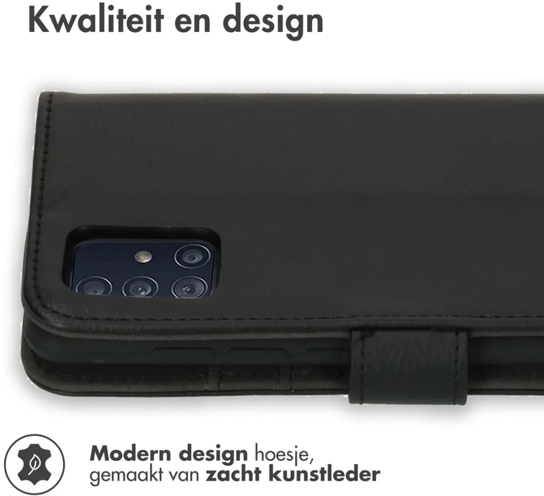 Imoshion Hoesje Samsung Galaxy A51 - 3 Pasjes - Zwart - afbeelding 2 van 6