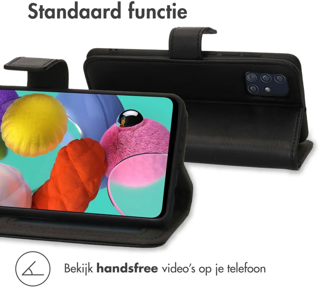 Imoshion Hoesje Samsung Galaxy A51 - 3 Pasjes - Zwart - afbeelding 5 van 6