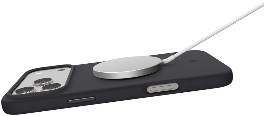 Spigen Silicone Fit MagSafe Hoesje iPhone 17 Pro Max - Zwart - afbeelding 6 van 6