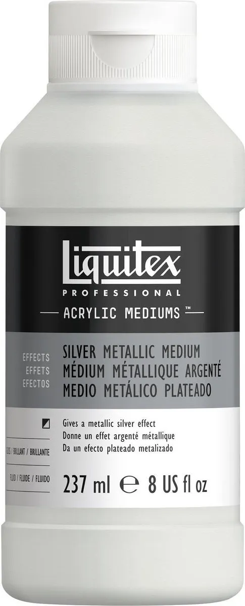 Liquitex Metallic 8508 Acrylmedium Zilver 237ml