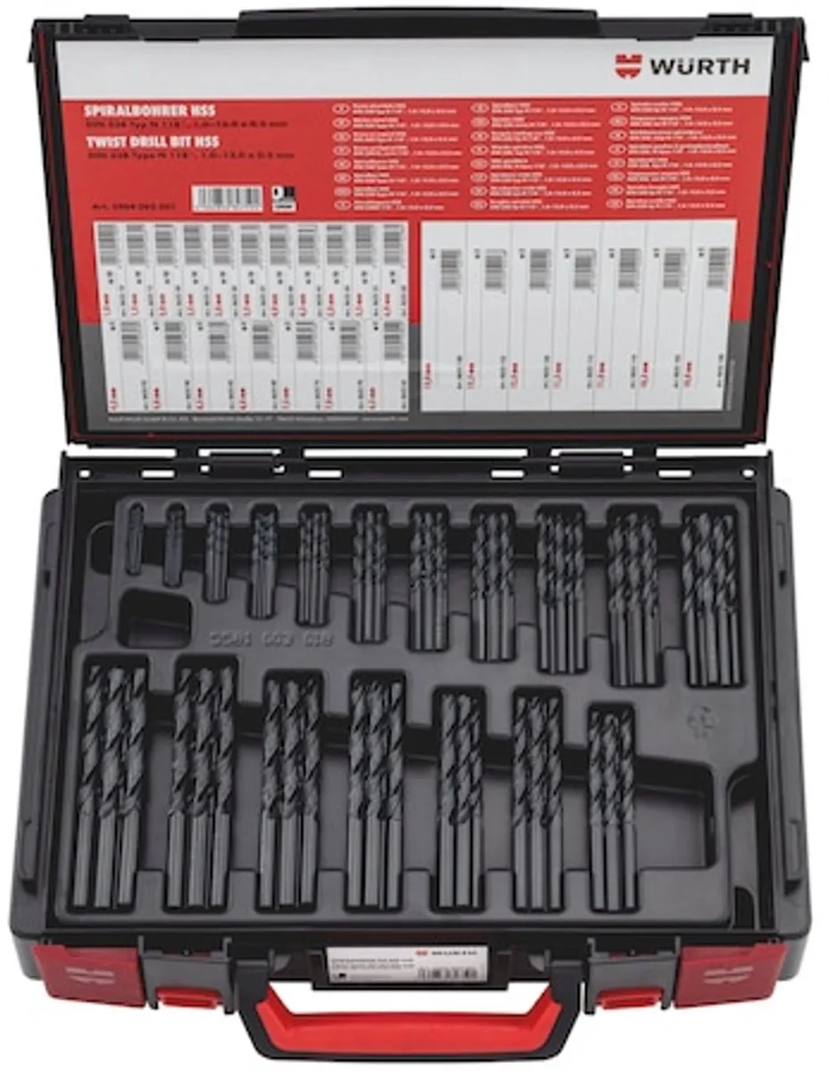 Würth HSS Spiraalboren DIN 338 RN 118°