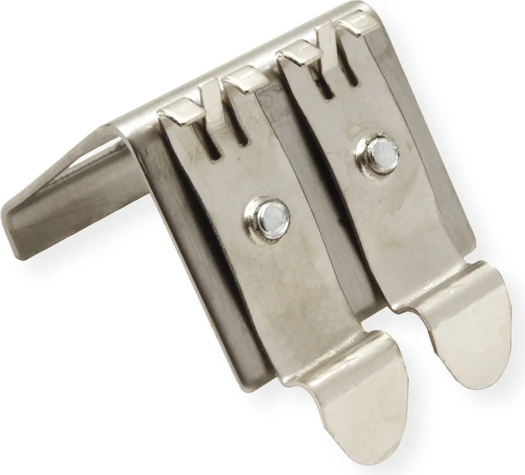 Value DIN-rail Adapter - 2 Keystones - Zilver