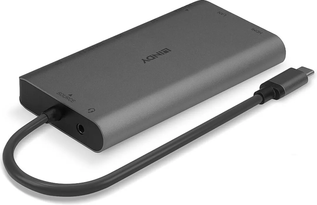 Lindy 43323 USB-C Dockingstation - Grijs