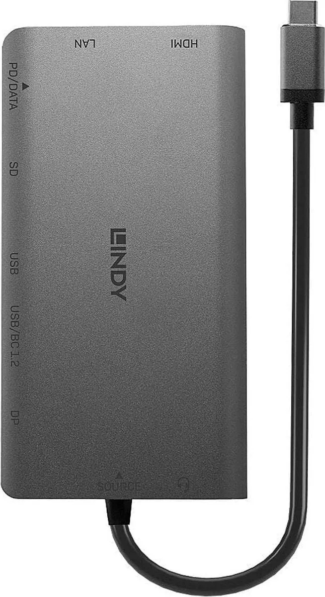 Lindy 43323 USB-C Dockingstation - Grijs