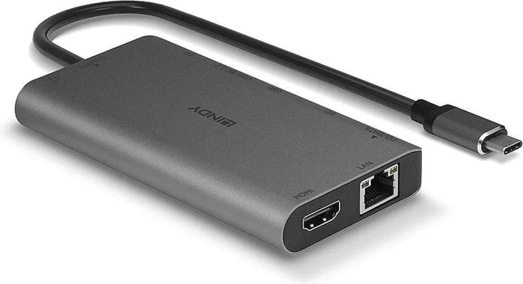 Lindy 43323 USB-C Dockingstation - Grijs