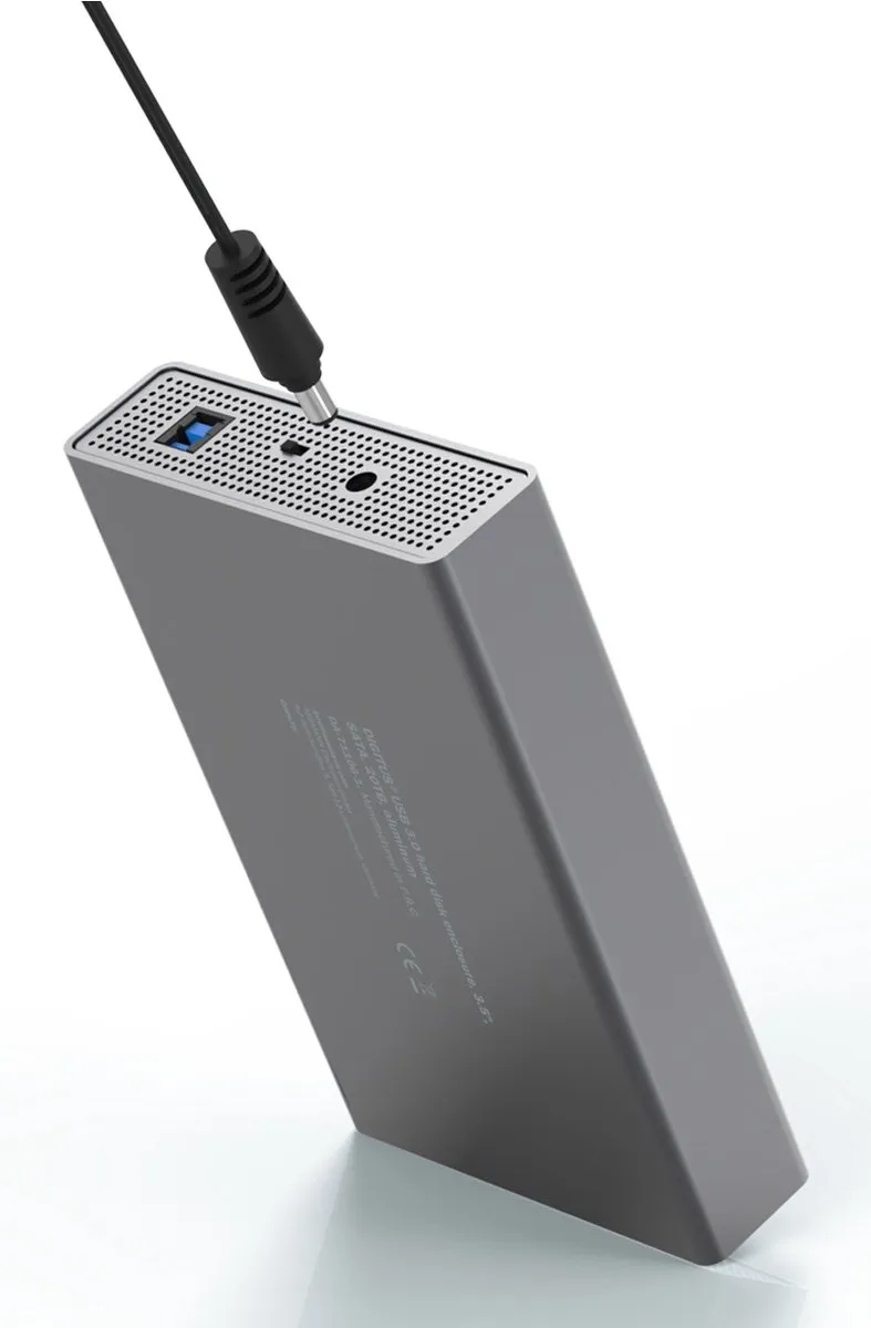 Digitus DA-71106-1 Externe SSD/HDD Behuizing USB 3.0 - Aluminium