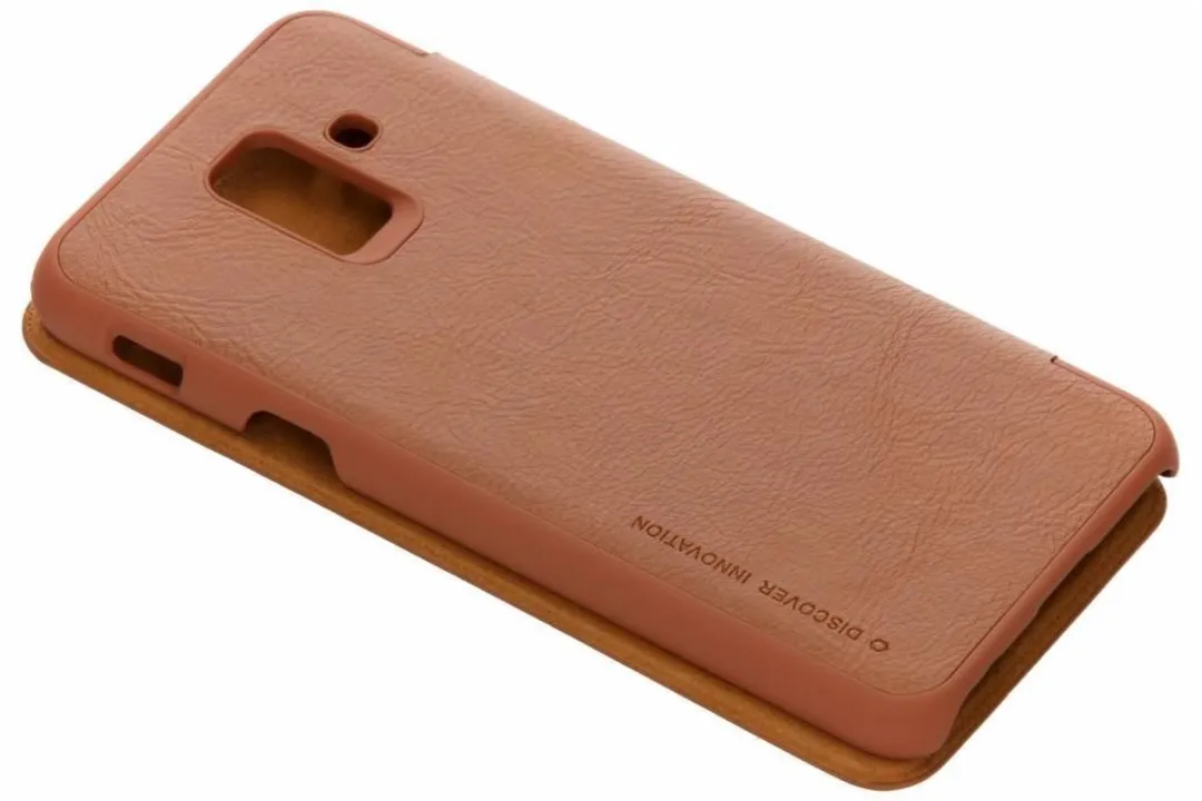 Nillkin Qin Series Hoesje Samsung Galaxy A6 - Bruin - afbeelding 3 van 6