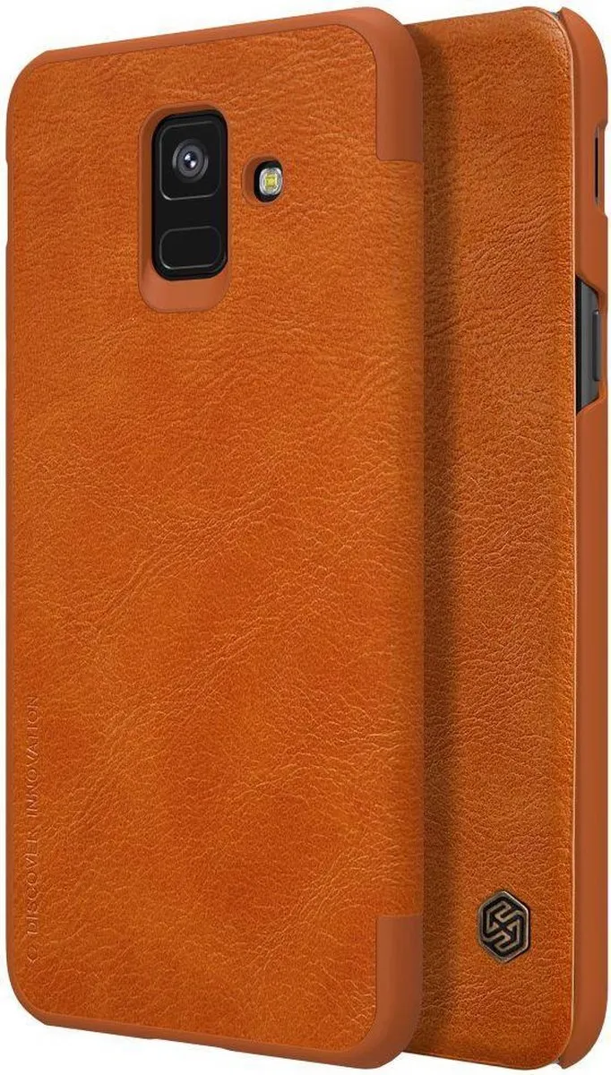Nillkin Qin Series Hoesje Samsung Galaxy A6 - Bruin - afbeelding 4 van 6